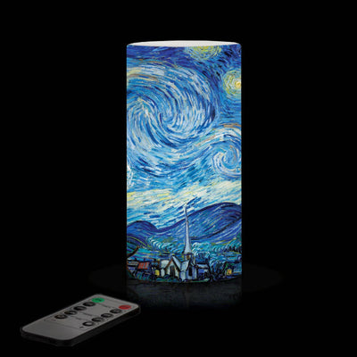 18cm LED Flameless Wax Candle-van Gogh "Starry Night"-Chefs Bazaar