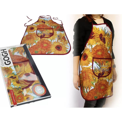 Apron van Gogh Sunflowers-Material: Polyester-Size: 77 x 59cm-Chefs Bazaar