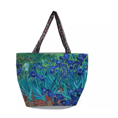 Van Gogh Irises Tote Bag-Dimensions: approx 54x40x17cm-Chefs Bazaar