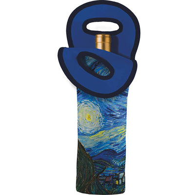 van Gogh "Starry Night" Single Wine Bottle Tote-Size 35cm x 17.5cm-Holds a single 750ml bottle-Chefs Bazaar