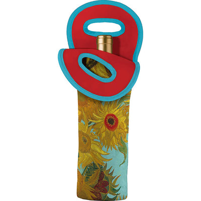 van Gogh "Sunflowers" Single Wine Bottle Tote-Size 35cm x 17.5cm-Holds a single 750ml bottle-Chefs Bazaar