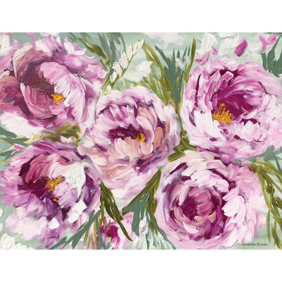 Amour et Joie Peony Hardback Placemats-Size 35cm x 27cm-Set of 4-Chefs Bazaar