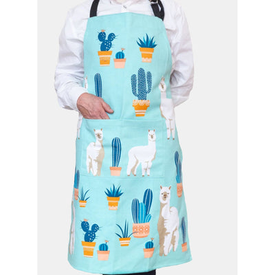 Apron Alpacas-Material cotton-Size 60 x 90cm-Front pockets-Chefs Bazaar