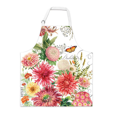 Apron Dahlias Michel Design Works-Material Cotton-Size 69.8 x 80cm-Chefs Bazaar