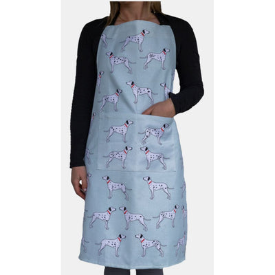 Apron Dalmatians-100% Cotton-Large front pockets-Size 60cm x 90cm-Chefs Bazaar