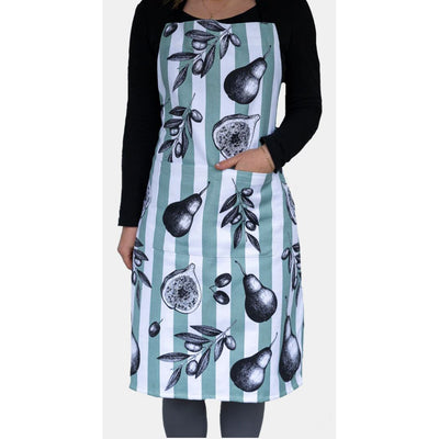 Apron Fig & Pear-100% Cotton-Large front pockets-Size 60cm x 90cmhefs Bazaar