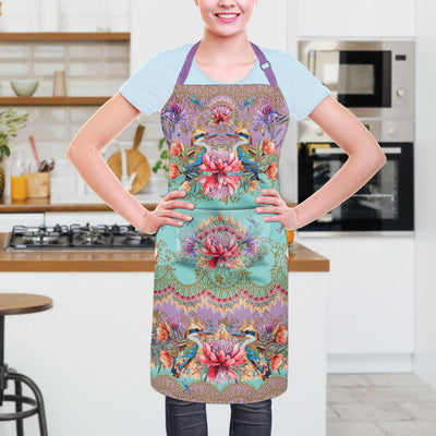 Apron - Vintage Kookaburras - Chefs Bazaar