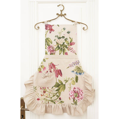 Apron with Ruffles Botanical - Chefs Bazaar