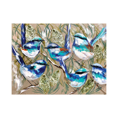 Blue Wrens Surface Protector-Phillip Bay Trading-Chefs Bazaar