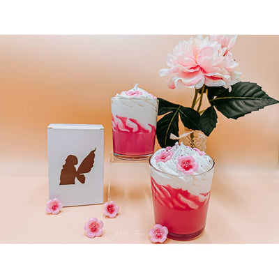 Large cherry blossom gourmet candle summer-Burn time 50 hours-Chefs Bazaar