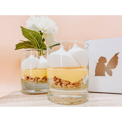 Lemon meringue scented gourmet candle-Burn time 30 hours-Chefs Bazaar