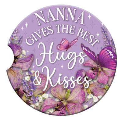 Car Coaster Nanna-Size 6.5cm-Material Ceramic-Chefs Bazaar
