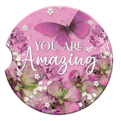 Car Coaster You Are Amazing-Size 6.5cm-Material Ceramic-Chefs Bazaar