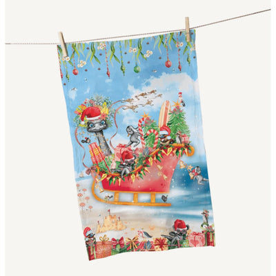 Christmas Tea Towel - Festive Frivolities - Chefs Bazaar