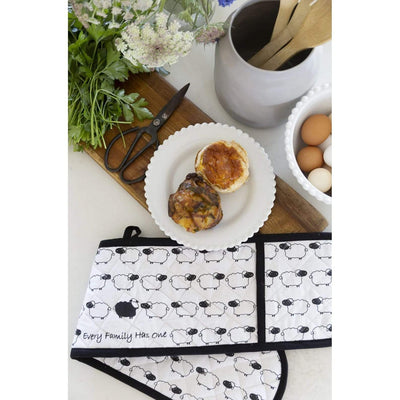 Double Oven Glove - EFHO Black Sheep-100%  Cotton-Chefs Bazaar