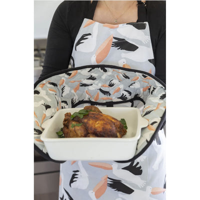 Double Oven Glove Pelicans-100% Cotton-Chefs Bazaar