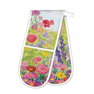 Double Oven Glove The Meadow Michel Design Works-100% Cotton-Approximate size: 33.5 x- 7 in. / 85 x 17.75 cm-Chefs Bazaar