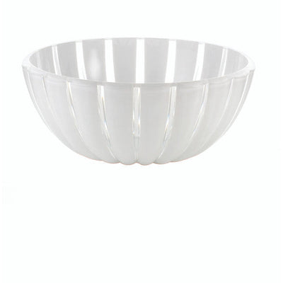 Guzzini Grace White Salad Bowl (Clear/White)-Guzzini-Chefs Bazaar