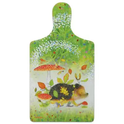 Hedgehog Large Cheese Board-Material Melamine with Eucalyptus base-Size 20cm x 37.1cm x 0.5cm-Food safe-Chefs Bazaar