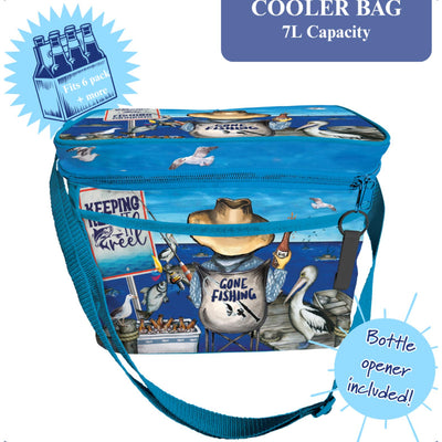 Insulated Cooler Bag - Gone Fishing - Chefs Bazaar