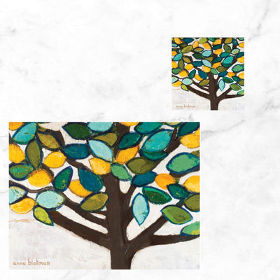 Lemon Tree Hardback Placemat and Coaster Set-Save 10% when you buy as a set-4 place setting-Chefs Bazaar