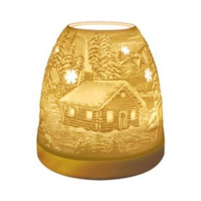Mini Igloo Porcelain Tealight Candle Holder – Christmas Night - Chefs Bazaar