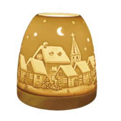 Mini Igloo Porcelain Tealight Candle Holder – Christmas Village - Chefs Bazaar