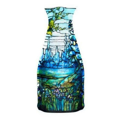 Modgy Expandable Vase Louis C. Tiffany Iris Landscapes-Size 26cm x 16cm-Material BPA free plastic-Chefs Bazaar