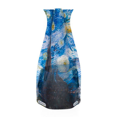 Modgy Expandable Vase Vincent van Gogh Starry Night-Size 26cm x 16cm-Material BPA free plastic-Chefs Bazaar