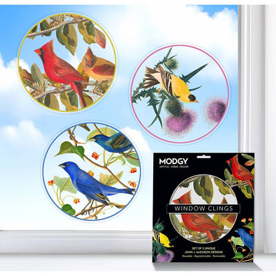 Modgy Window Cling John J. Audubon Set of 3 - Chefs Bazaar