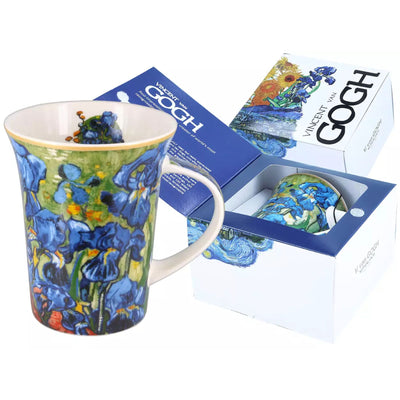 Porcelain Mug Irises van Gogh-Contents 350ml-Gift boxed-Chefs Bazaars 