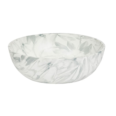 Resin Bowl with Watermark Pattern Winter White-Material Resin-Size 30cm x 30cm x 10.5cm-Chefs Bazaar