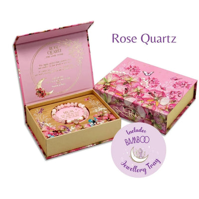 Rose Quartz heart charm Bracelet - Chefs Bazaar