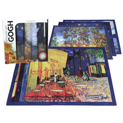 Set of 4 placemats van Gogh Set 2-Material Plastic-Size 29.5 x 40cm-Chefs Bazaar