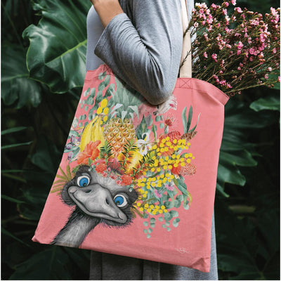 Shopping Bag Native Emu-Lisa Pollock-Chefs Bazaar