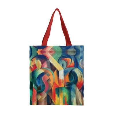 Shoulder Strap Canvas Magazine Tote Bag-Franz Marc Stables-38.1 x 33 x 2.5 cm-Chefs Bazaar