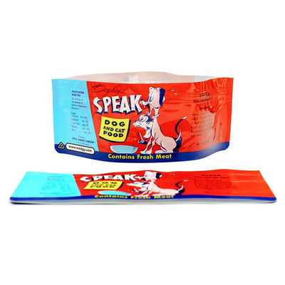 Speak Dog Bowls-Size 26cm x 16cm-BPA free plastic-2 dog bowls with zip closure-Chefs Bazaar