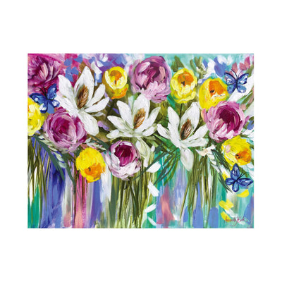 Spring Bouquet & Butterfly Hardback Placemat-Size 35cm x 27cm-Chefs Bazaar