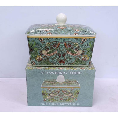 Strawberry Thief Fine China Butter Dish – William Morris Design - Chefs Bazaar