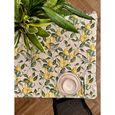 Tablecloth Rectangular - Lemons - Size 190x140cm - Chefs Bazaar
