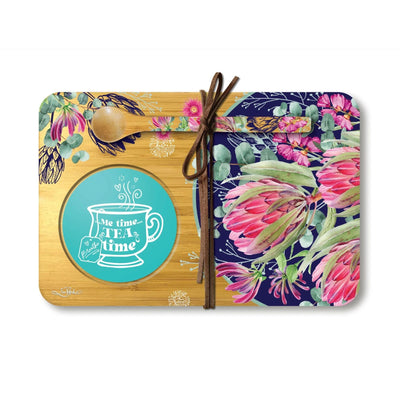 Tea Time Tray Blush Beauty-Material Bamboo-Size 21cm x 14cm-Chefs Bazaar