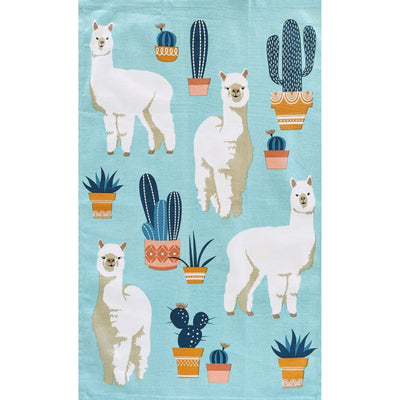 Tea Towel Australian Themed Alpacas-Size 74cm x 47cm-Material 100% cotton-Chefs Bazaar