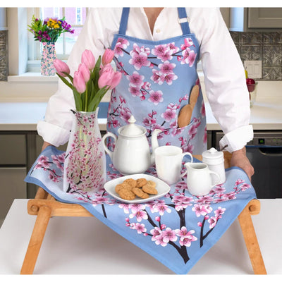 Cotton Tea Towel Cherry Blossom-Material Cotton-Size 49.5x70cm-Chefs Bazaar