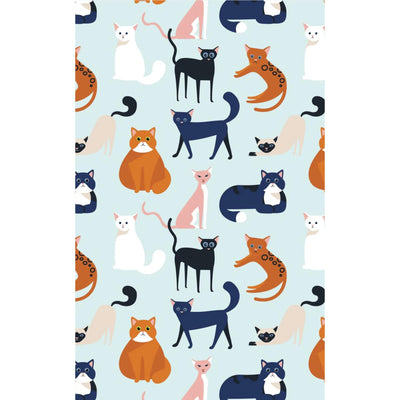 Tea Towel Colourful Cats-Allgifts Australia-Chefs Bazaar