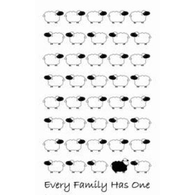 Tea Towel 'Every Family Has One' Black Sheep-Allgifts Australia-Chefs Bazaar