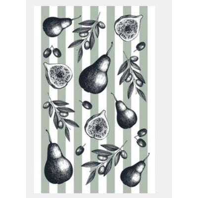 Tea Towel Fig and Pears-Allgifts Australia-Chefs Bazaar