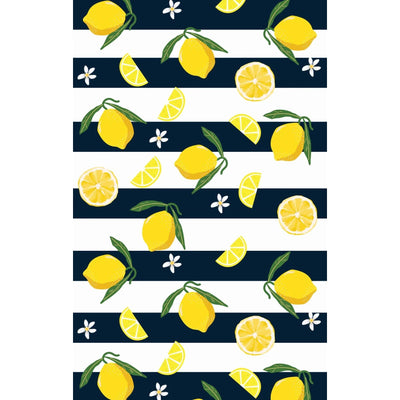 Tea Towel Lemon Stripe-Allgifts Australia-Chefs Bazaar