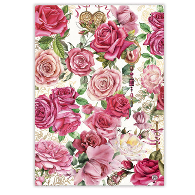 Royal Rose Michel Design Works Tea Towel-Size 50.8 x 71.1 cm-Material 100% Cotton-Chefs Bazaar