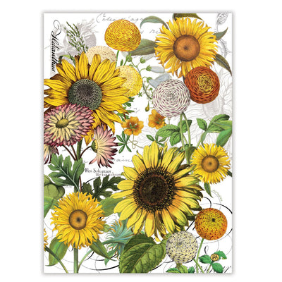 Tea Towel Sunflower-Material 100% Cotton-Size 20 x 28" / 50.8 x 71.1 cm-Chefs Bazaar