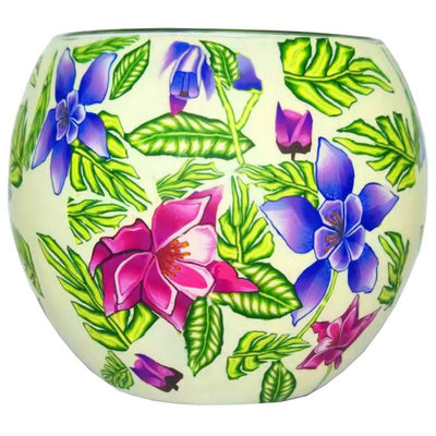 Tealight Candle Holder Floral-Size 11cm diameter-Chefs Bazaar